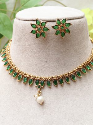Mango Design Multicolor Stones Necklace