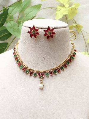 Mango Design Multicolor Stones Necklace