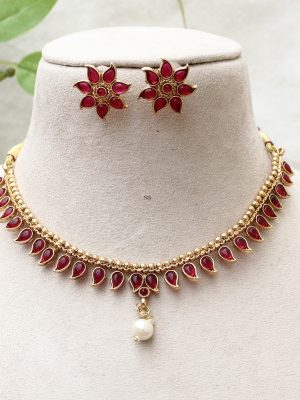 Mango Design Multicolor Stones Necklace