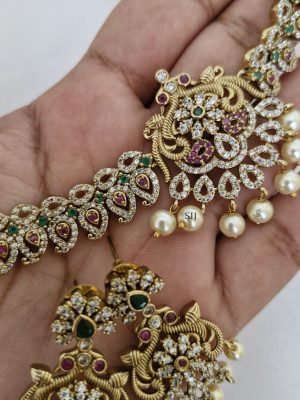 Mango Design Multistones Necklace Set