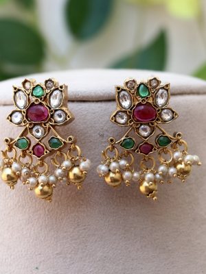 Multi Color Kundan Stone Choker Set