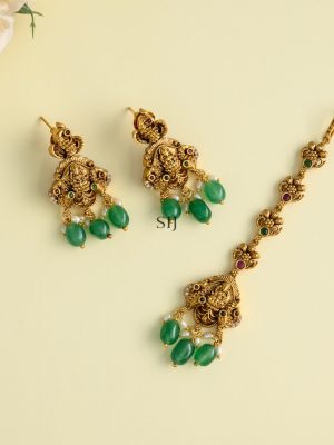 Semi Bridal Antique Nakshi Lakshmi Combo Set