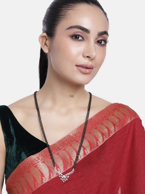 Set Of 2 Gold Plated American Diamond Mangalsutra Combo
