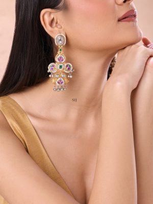 Set of 2 Gold & Silver Plated Earring Combo