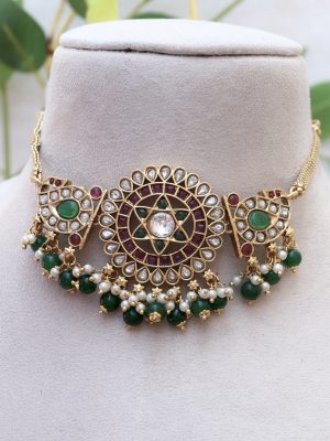 Surya Kemp Stone Choker Set