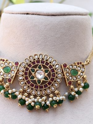 Surya Kemp Stone Choker Set