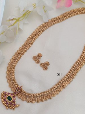 Temple Lakshmi Kasulu Long Haram Set