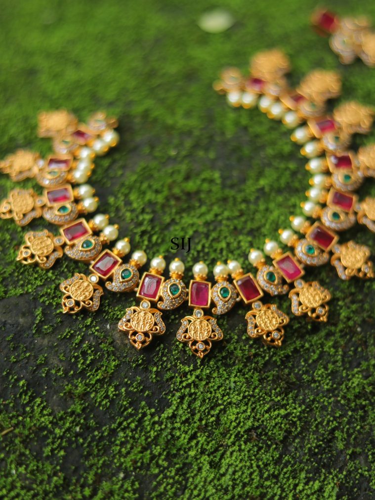 Traditional Mango Design Kasu Maala Necklace
