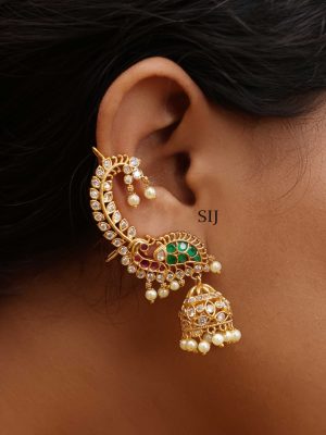 Stone Earcuff Jhumkas VARIE01116