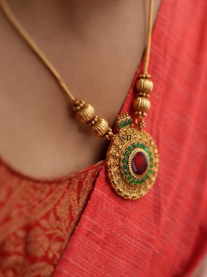 Ruby And Emerald Necklace VARIN01119