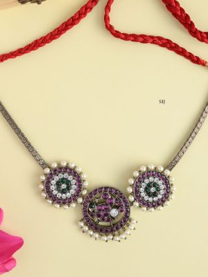 Black Polish Kemp Necklace AADIN01272
