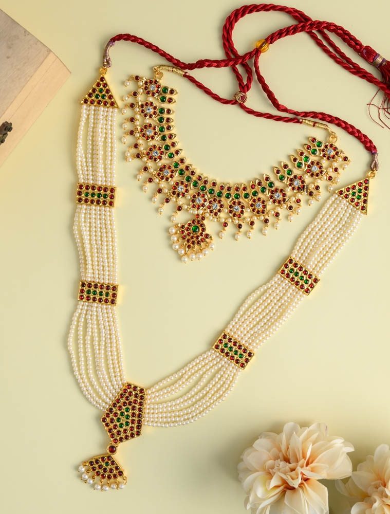 Ruby Green and Kemp Layered Combo Set AADIJS01284