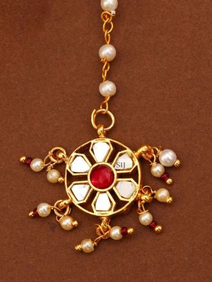 Pearl Paachi Kundan Maang Tikka ABDITK01975