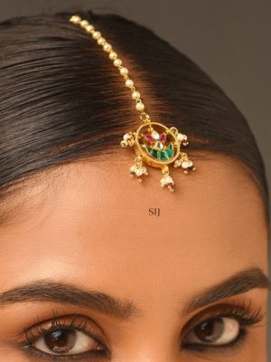 Pearl Paachi Kundan Maang Tikka ABDITK01976