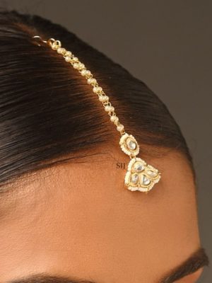 Pearl Kundan Maang Tikka ABDITK01978
