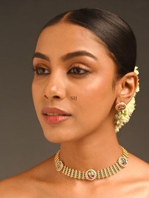 Antique AD Stone Necklace Set ABDIN01991