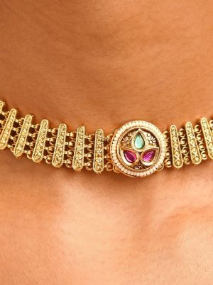 Antique AD Stone Necklace Set ABDIN01991