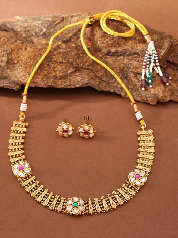 Antique AD Stone Necklace Set ABDIN01992