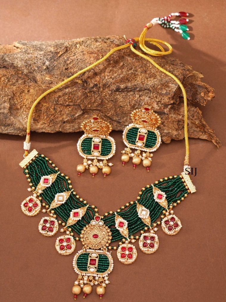 Rajwadi Beads Necklace ABDIN02007