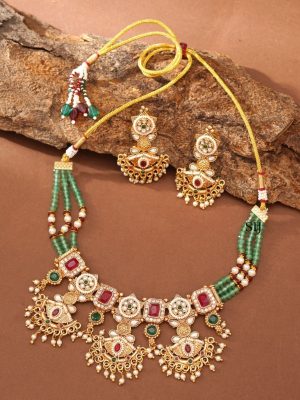 Rajwadi Beads Necklace ABDIN02008