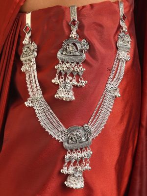 German Silver Saree Juda Combo ABDIS02018