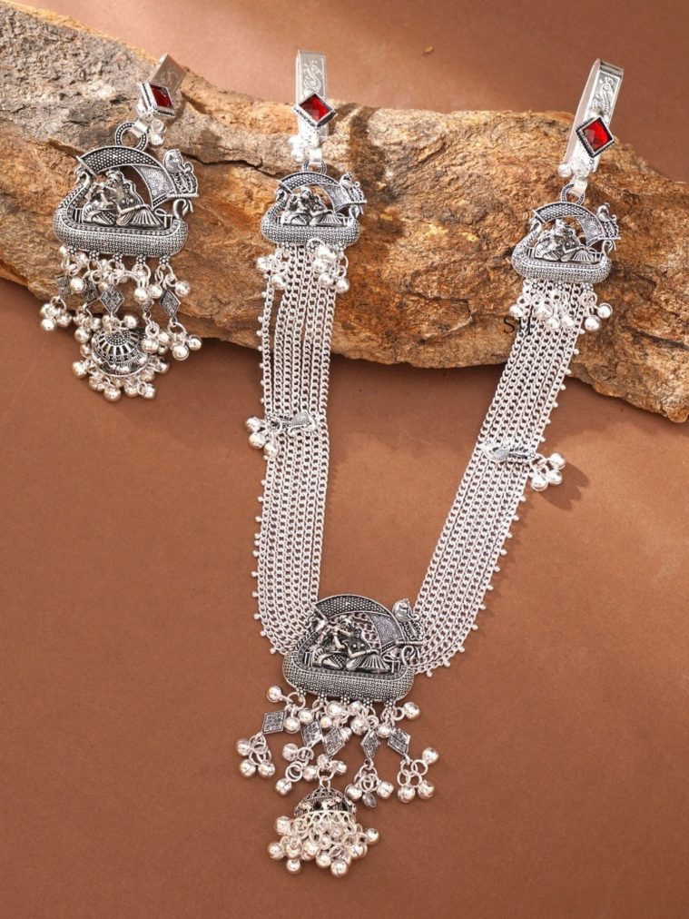 German Silver Saree Juda Combo ABDIS02018