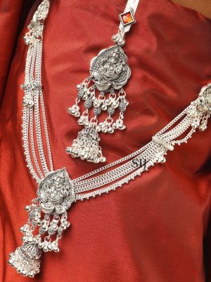 German Silver Saree Juda Combo ABDIS02019