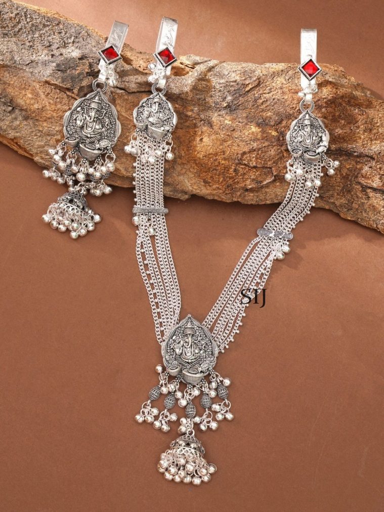 German Silver Saree Juda Combo ABDIS02019