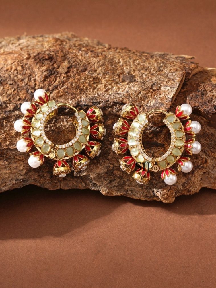 Chandbali Stone Earrings ABDIE02020