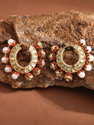 Chandbali Stone Earrings ABDIE02020