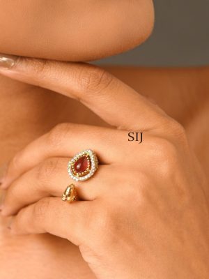 Snake Stone Finger Ring ABDIF02047