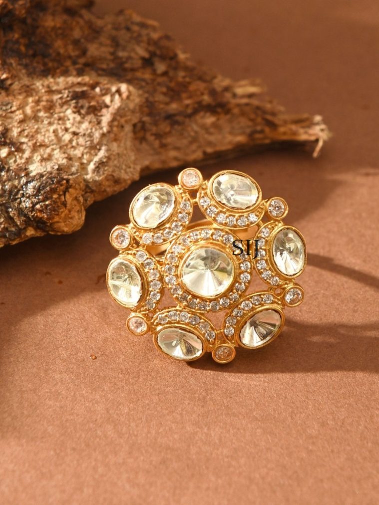 Polki Finger Ring ABDIF02048