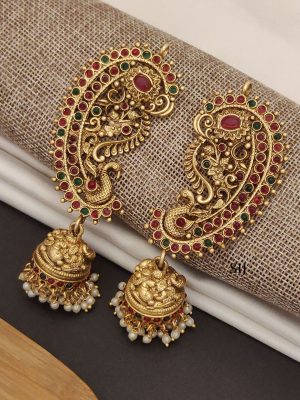 Ruby Earcuff Jhumkas ABDIE02081