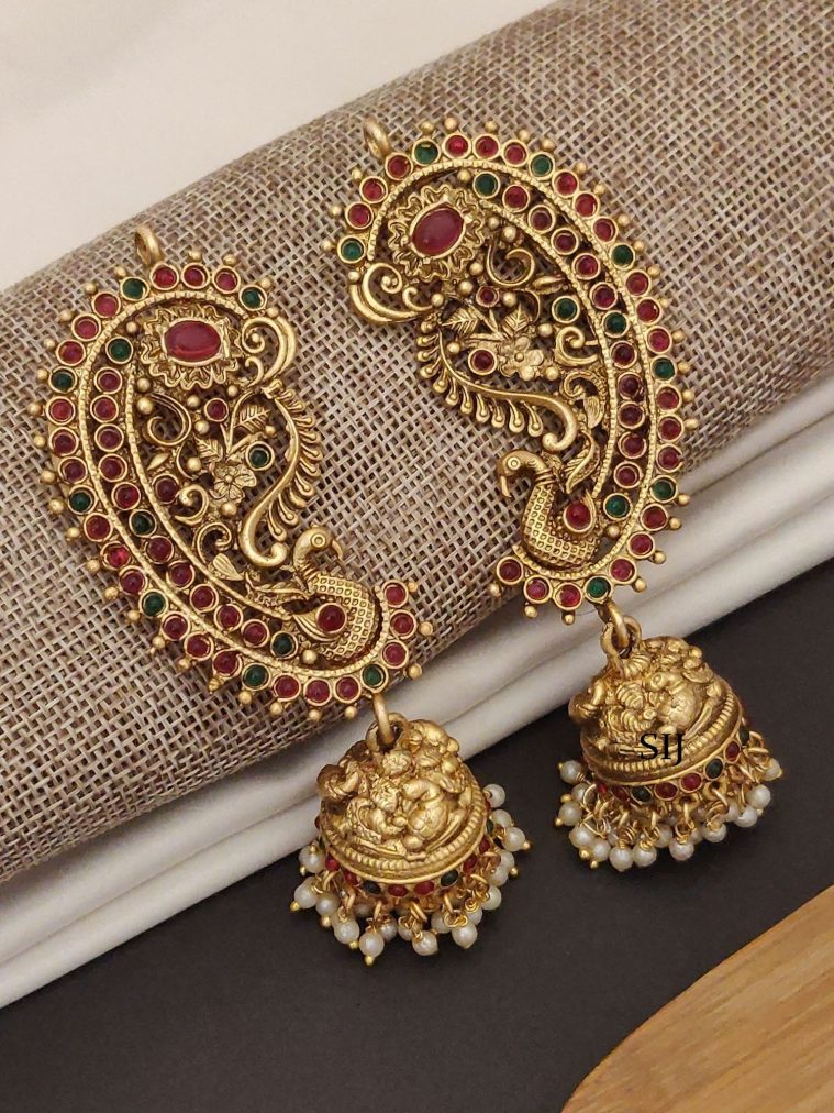 Ruby Earcuff Jhumkas ABDIE02081