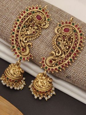 Ruby Earcuff Jhumkas ABDIE02081