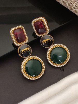 Enamel Earrings ABDIE02083