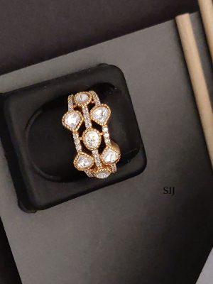 Polki Finger Ring ABDIF02089