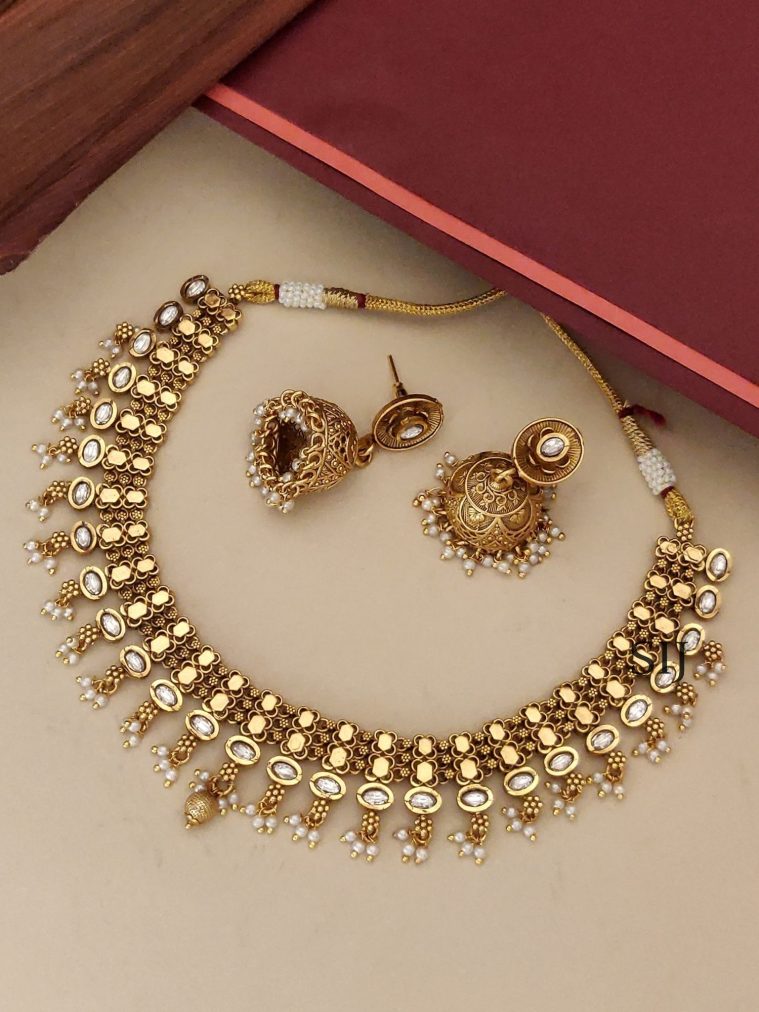 Polki Necklace ABDIN02106