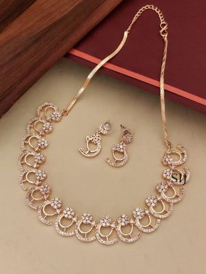 Rose Gold Finish Necklace ABDIN02108