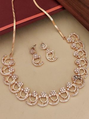 Rose Gold Finish Necklace ABDIN02108