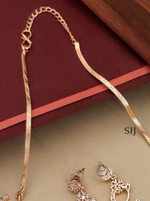 Rose Gold Finish Necklace ABDIN02108