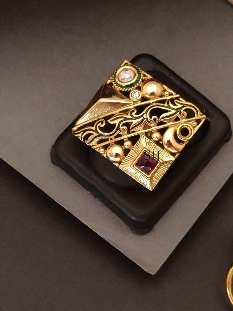 Stone Antique Finger Ring ABDIF02119