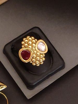 Stone Antique Finger Ring ABDIF02121