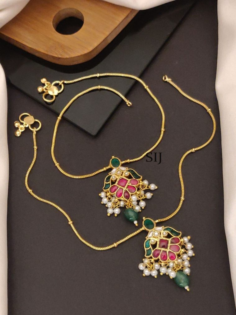 Pachi Kundan Anklets ABDIAN02126