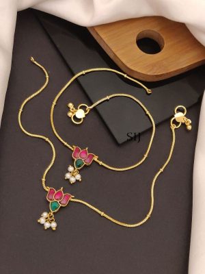 Pachi Kundan Anklets ABDIAN02127