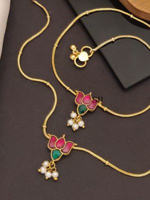 Pachi Kundan Anklets ABDIAN02127