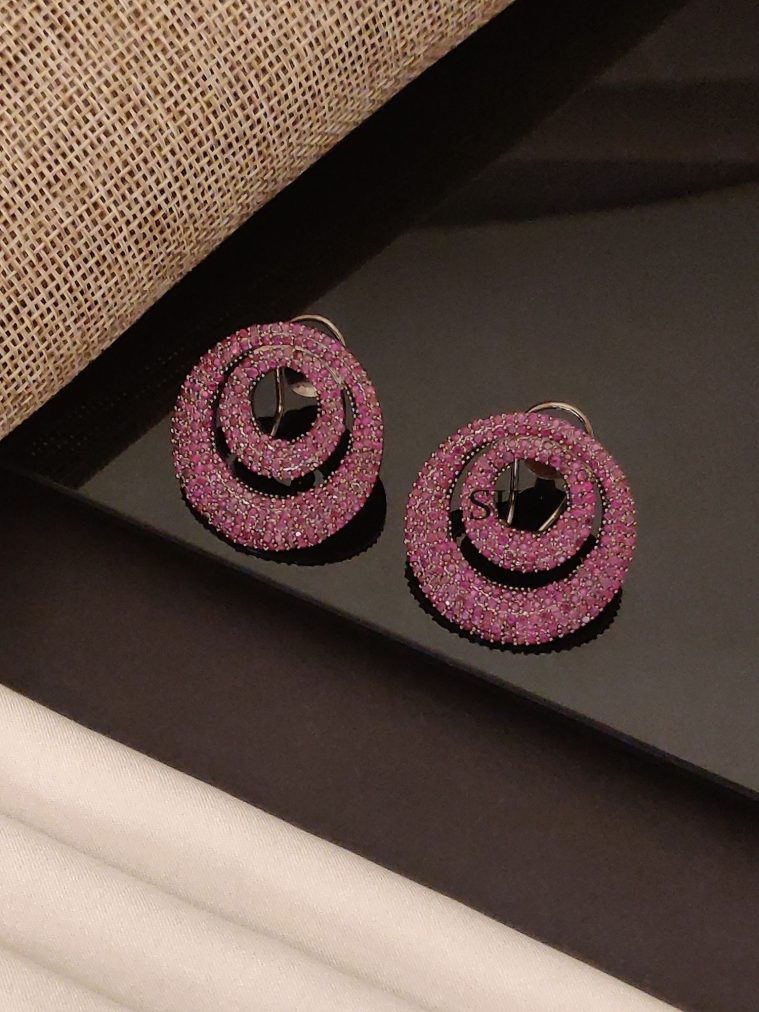 Pink Victorian Earrings ABDIE02128