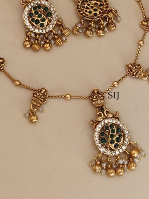 Emerald Lakshmi Necklace ABDIN02142