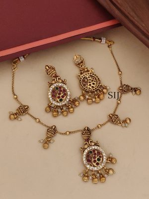 Multi Stone Lakshmi Necklace ABDIN02144