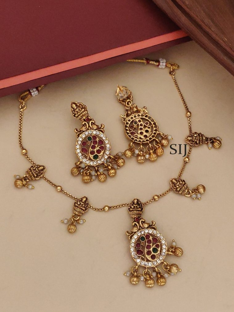 Multi Stone Lakshmi Necklace ABDIN02144